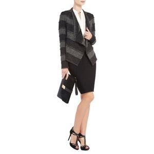 BCBGMAXAZARIA Aubree Open Front Textured  Jacket/Blazer Size Extra Small